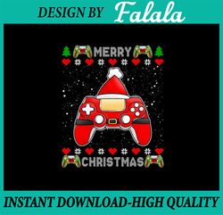 PNG ONLY Gamer Merry Christmas Png, Gaming Santa Video Game Ugly Christmas Png, Christmas Png, Digital Download