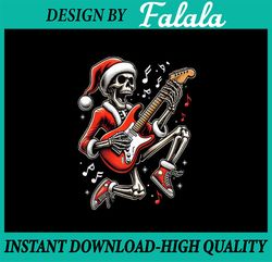 PNG ONLY Rock Santa Skeleton Guitar Christmas Png, Rock & Roll Santa Xmas Funny Png, Christmas Png, Digital Download