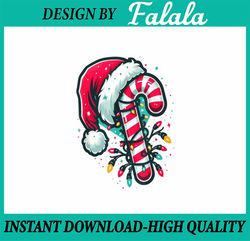 PNG ONLY Candy Cane Crew Christmas Lights Xmas Png, Candy Cane Santa Hat Png, Christmas Png, Digital Download