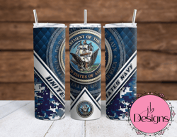 United States Navy  Sublimation tumbler wraps - 20oz Straight and 20oz Tapered wraps included PNG