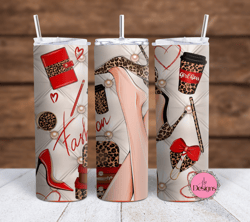 Girl Boss Sublimation tumbler wraps - 20oz Straight and 20oz Tapered wraps included PNG