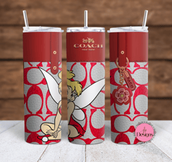 Tinkerbell Red Sublimation tumbler wraps -30oz Straight,  20oz Straight and 20oz Tapered wraps