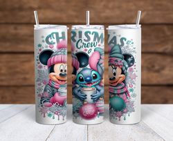 Disney - Mickey Mouse, Minnie Mouse, and Stitch Sublimation tumbler wrap 300DPI 20oz -30oz straight Wrap  included