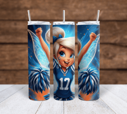 Tinkerbell and Indianapolis Colts football  sublimation tumbler wraps 20oz PNG 300dpi - 3 Designs included