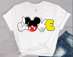 Disney Mickey Mouse LOVE hands SVG and PNG