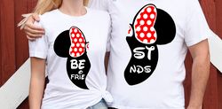 Disney Minnie Mouse Best Friends Heart SVG and PNG Half for one Friend Half for the other Friend