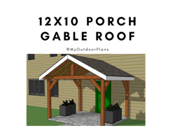 12x10 Porch Gable Roof Plans