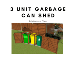 Garbage Can Shed Plans