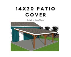 14x20 Lean to Patio Cover Plans