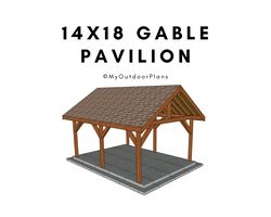 14x18 Gable Pavilion Plans