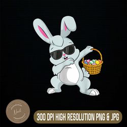 Dabbing Rabbit Easter Day Eggs Dab Easter Day Png, Happy Easter Day Sublimation Design