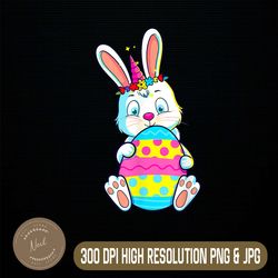 Bunny Unicorn Easter Egg Cute Rabbit Easter Day Png, Happy Easter Day Sublimation Design