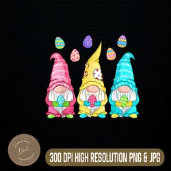 Easter Gnome Egg Hunting - Cute Gnomes Holding Easter Egg Easter Day Png, Happy Easter Day Sublimation Design