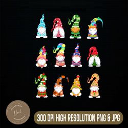 Valentine's Gnome St Patrick's Gnomies Easter Spring Gnomes Easter Day Png, Happy Easter Day Sublimation Design