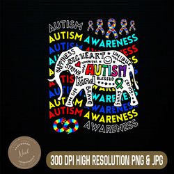 Autism Awareness Png, Teacher Autism Moms And Dads Elephant Png, Digital File, PNG High Quality, Sublimation