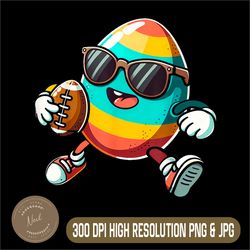 Egg Playing Football Png, Easter Day Love Sports Png,PNG High Quality, PNG, Digital Download