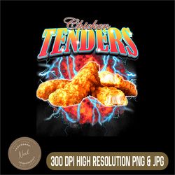 Chicken Tenders Png, Funny Chicken Png, Digital File, PNG High Quality, Sublimation, Instant Download
