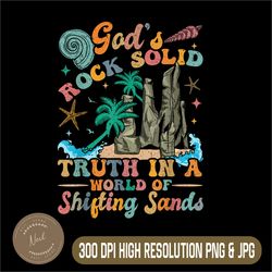 God's Rocks Solid Truth In A World Png, Shifting Sands Png, Breaker Rock Beach VBS 2025 Christian Png,Digital File, PNG