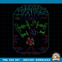 Star Wars Space Fight Vintage Arcade Graphic PNG Download PNG Download copy