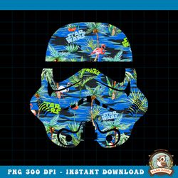 Star Wars Stormtrooper Hawaiian Print Helmet PNG Download C1 PNG Download copy