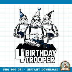 Star Wars Stormtrooper Party Hats Trio 4th Birthday Trooper PNG Download copy