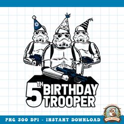 Star Wars Stormtrooper Party Hats Trio 5th Birthday Trooper PNG Download copy