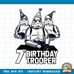 Star Wars Stormtrooper Party Hats Trio 7th Birthday Trooper PNG Download copy