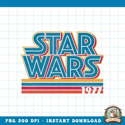 Star Wars Super Retro Striped Logo 1977 Graphic PNG Download C2 PNG Download copy
