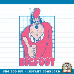 Disney A Goofy Movie Bigfoot Grid png, digital download, instant