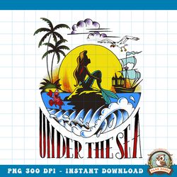 Disney Little Mermaid Ariel Under The Sea Tattoo Style png, digital download, instant