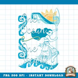 Disney Moana One Ocean One Heart Shared Graphic png, digital download, instant png, digital download, instant