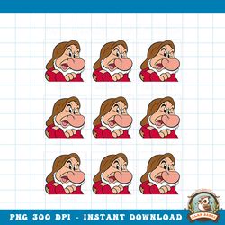Disney Snow White And The Seven Dwarfs Grumpy_s Many Moods png, digital download, instant
