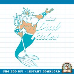 Disney The Little Mermaid King Triton Dad Men_s png, digital download, instant