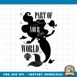 Disney The Little Mermaid Part Of Your World Silhouette png, digital download, instant