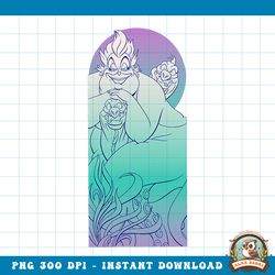 Disney The Little Mermaid Ursula and Eels Ombre png, digital download, instant png, digital download, instant