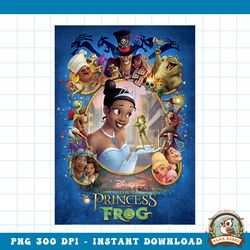 Disney The Princess And The Frog Classic Movie Poster png, digital download, instant