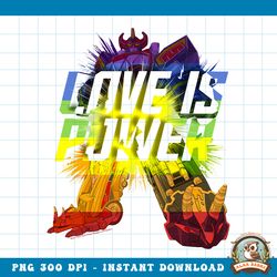 Power Rangers Love Is Power Combined Rainbow Power png, digital download, instant