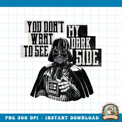 Star Wars Darth Vader Dark Side Funny png, digital download, instant png, digital download, instant