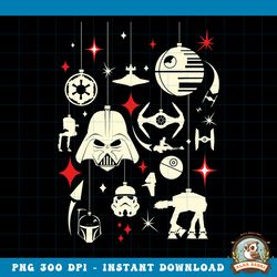 Star Wars Galactic Empire Ornaments Holiday png, digital download, instant