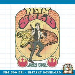 Star Wars Han Solo Shoot First Seventies Retro Poster png, digital download, instant