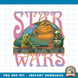 Star Wars Jabba_s Palace Psychedelic Oola 60s png, digital download, instant