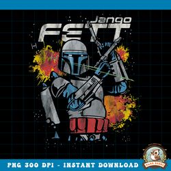 Star Wars Jango Fett Hero Blasters Mandalorian Prequel png, digital download, instant