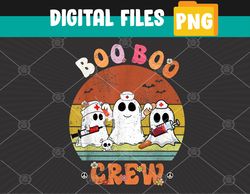 Boo Boo Crew Nurse Ghost Funny Halloween Costume Matching Svg, Eps, Png, Dxf, Digital Download