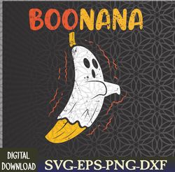 Boonana Cute Ghost Banana Halloween Costume Svg, Eps, Png, Dxf, Digital Download