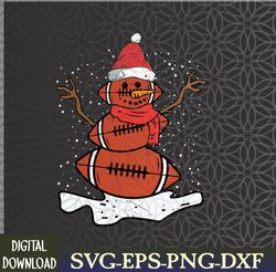 christmas football snowman santa xmas sports svg, eps, png, dxf, digital download