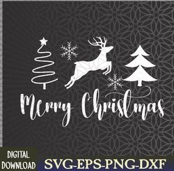 Merry Christmas Christmas  Apparel Svg, Eps, Png, Dxf, Digital Download