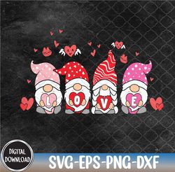 Gnome LOVE Valentine, Valentine svg,Happy Valentine,Heart svg, Svg, png,eps,dxf,Digital Download