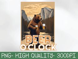 beer o'clock bear png digital download