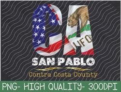 San Pablo, California CA, Authentic Popular City  PNG Digital Download