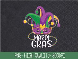Mardi Gras 2024 Beads Bling Costume Students PNG, Sublimation Design
